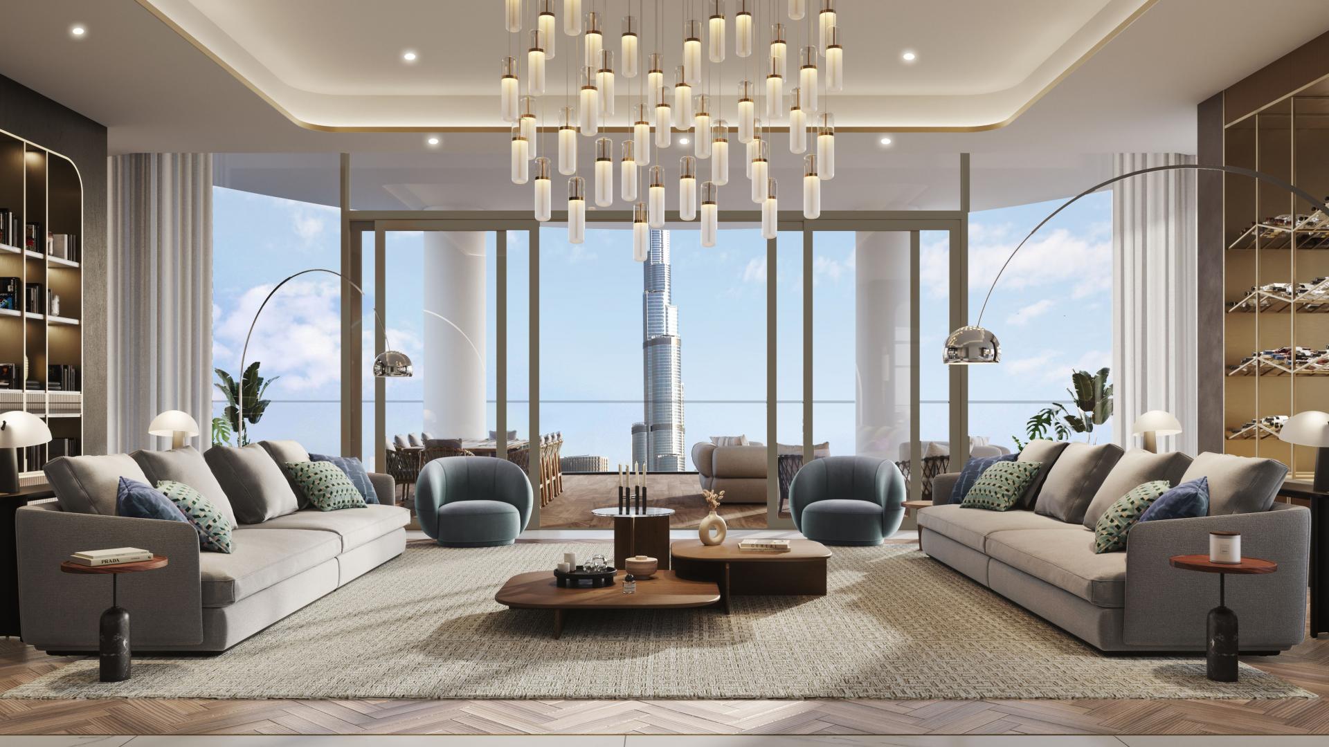 Luxury penthouse in Jumeirah Living Business Bay with stunning 360-degree views and private pool