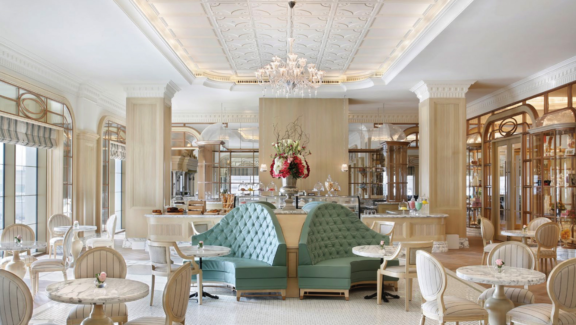 Luxurious penthouse living room with modern design in Noura Tower, Al Habtoor City