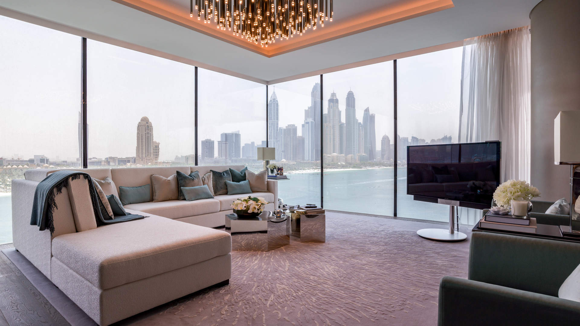 Luxurious walk-in closet in penthouse at One Palm, Palm Jumeirah, Dubai