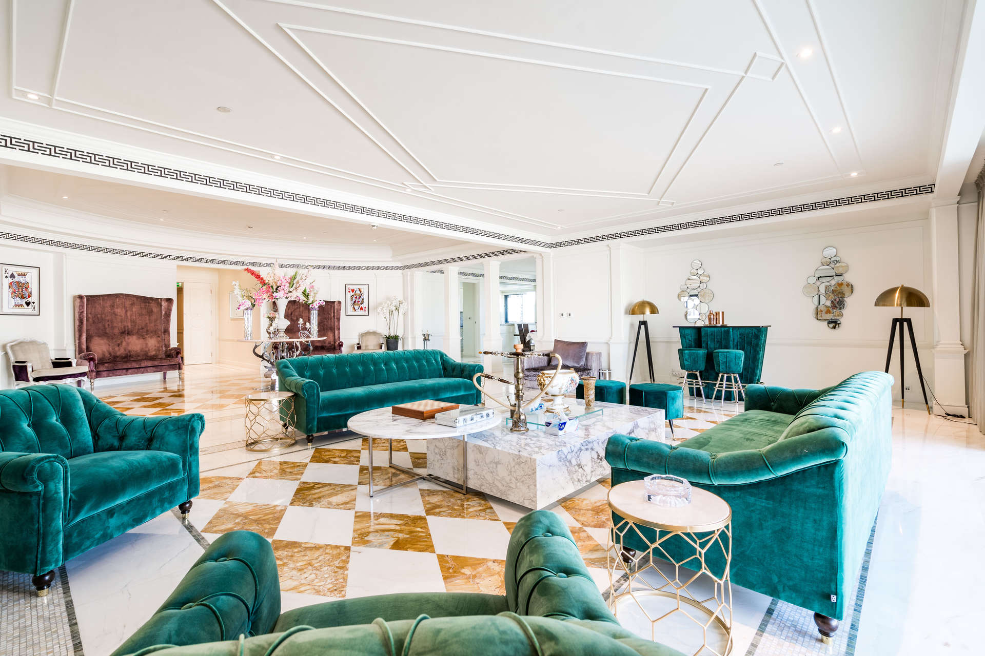 Luxurious kitchen in 5-bedroom penthouse at Palazzo Versace, Culture Village, for sale