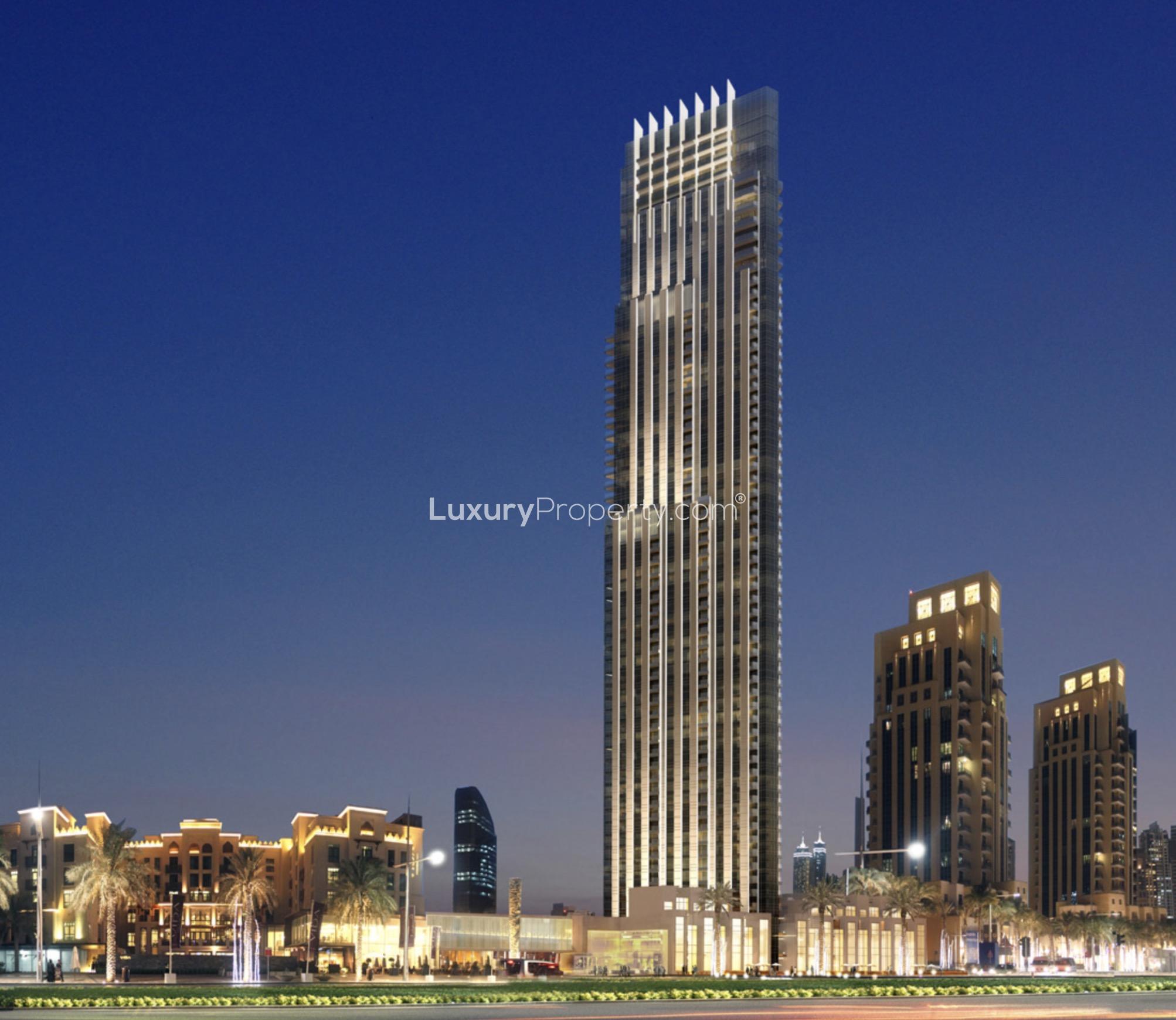 Exterior view of Vida Downtown Residences, luxurious penthouse for sale in Downtown Dubai