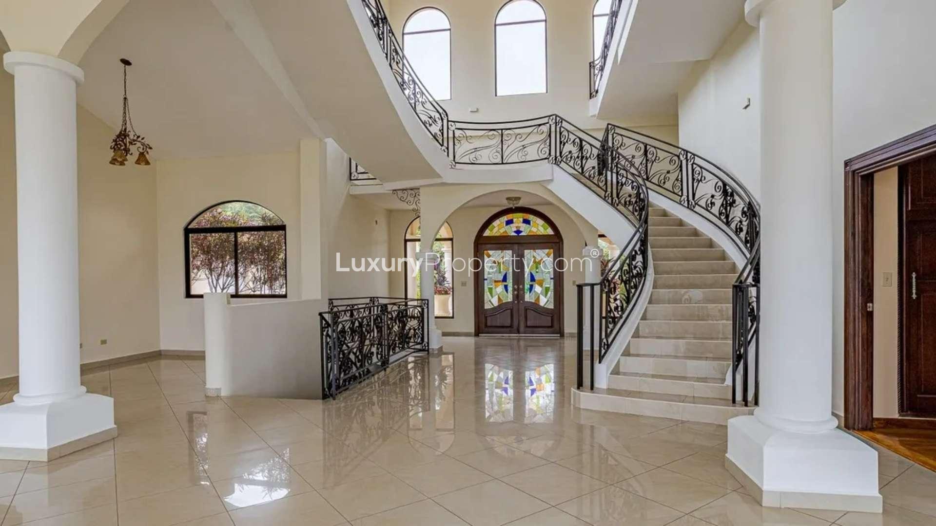 Aerial view of Jaramillo Mansion in Boquete, Panama, surrounded by lush greenery