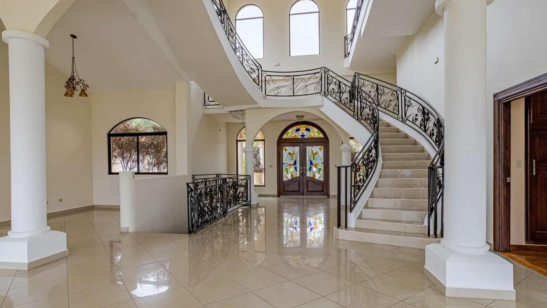 Aerial view of Jaramillo Mansion in Boquete, Panama, surrounded by lush greenery
