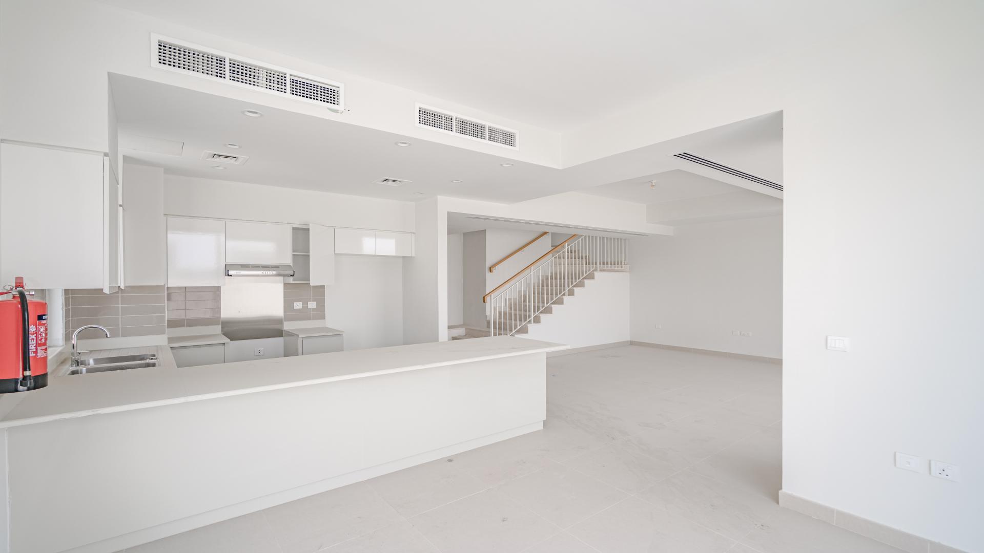 Spacious 5-bedroom townhouse exterior in Maple 1, Dubai Hills Estate, for rent