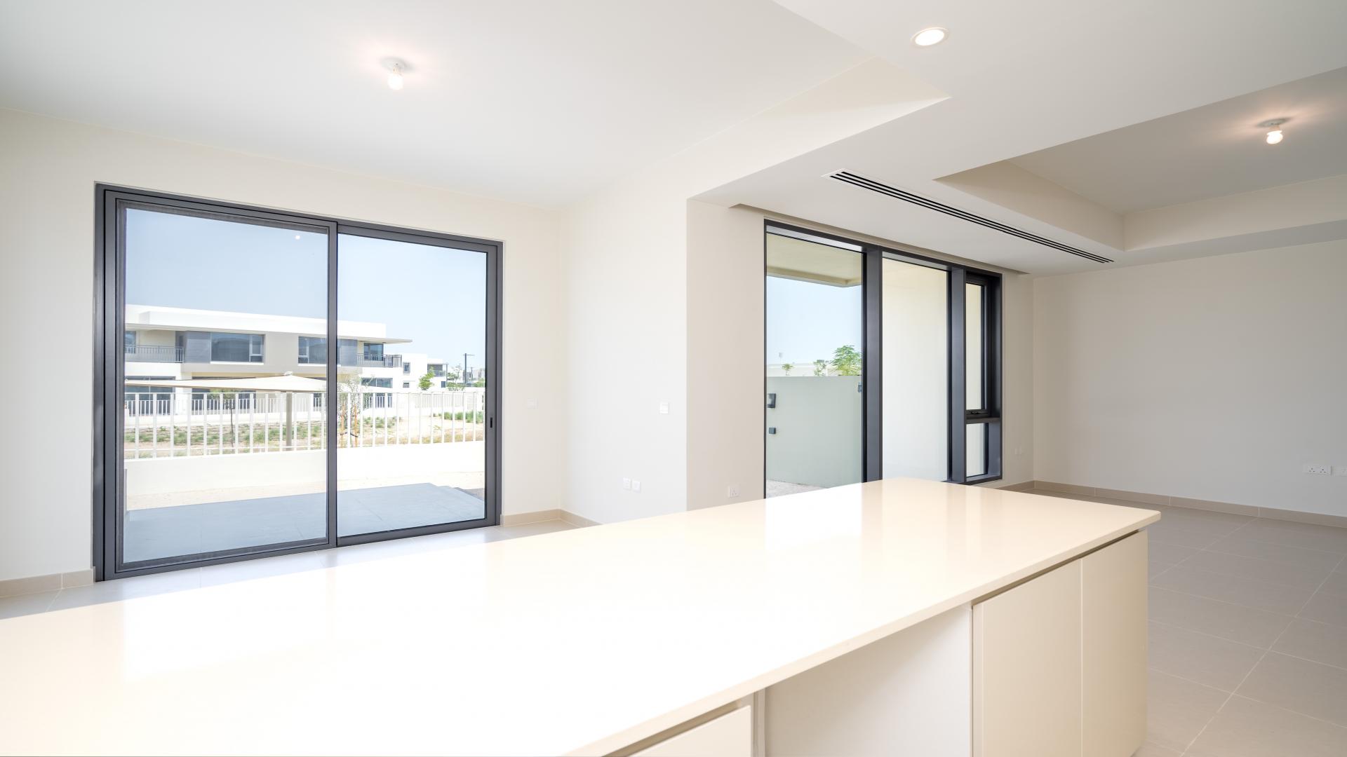 Modern townhouse exterior in Maple at Dubai Hills Estate, available for rent, LP14558