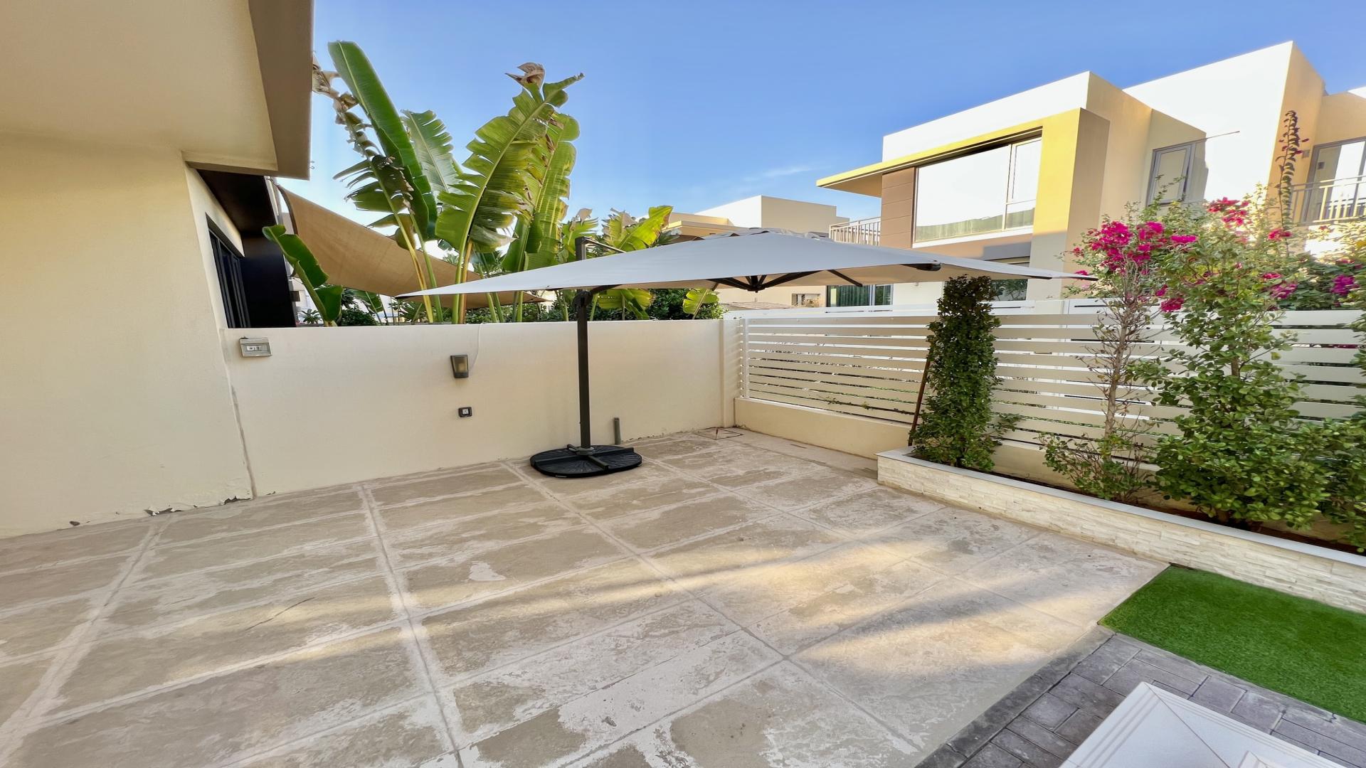 N/A,Outdoor patio area of 5-bedroom villa in Maple 2, Dubai Hills Estate for rent