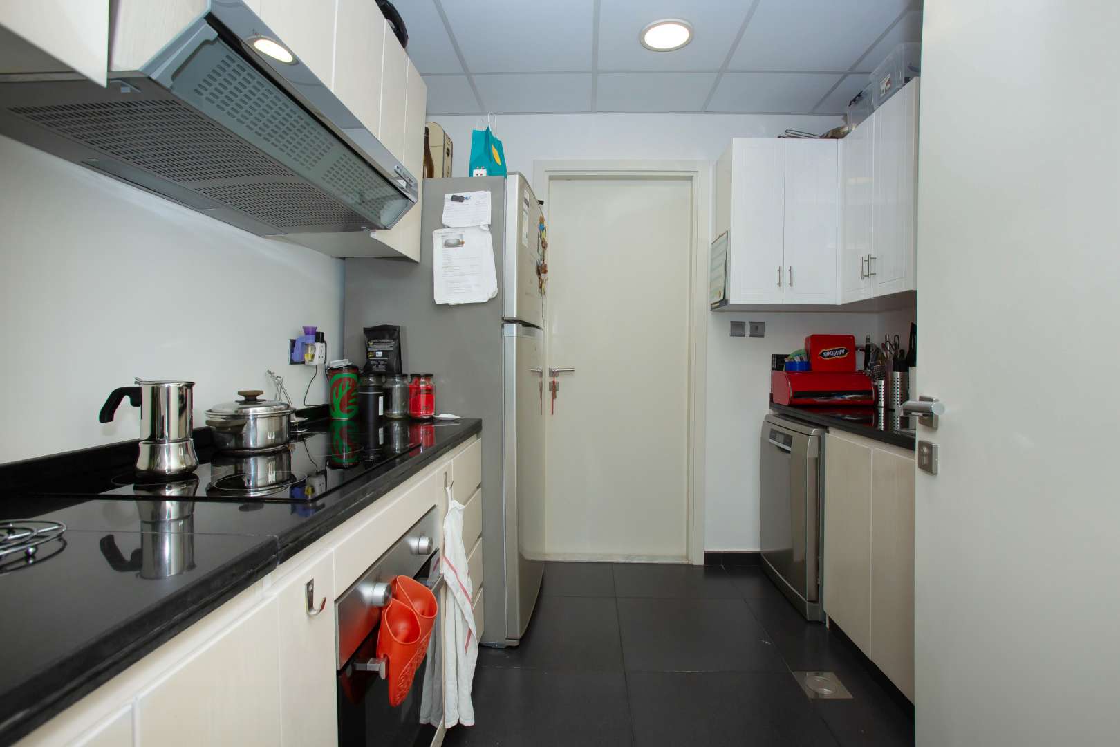 Balcony view from 5-bedroom townhouse in Amazonia, Akoya Dubai, overlooking landscaped street