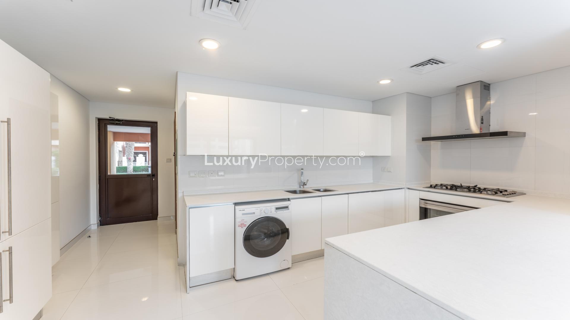 Bright, spacious living area in upgraded townhouse, Bloomingdale, Dubai Sports City