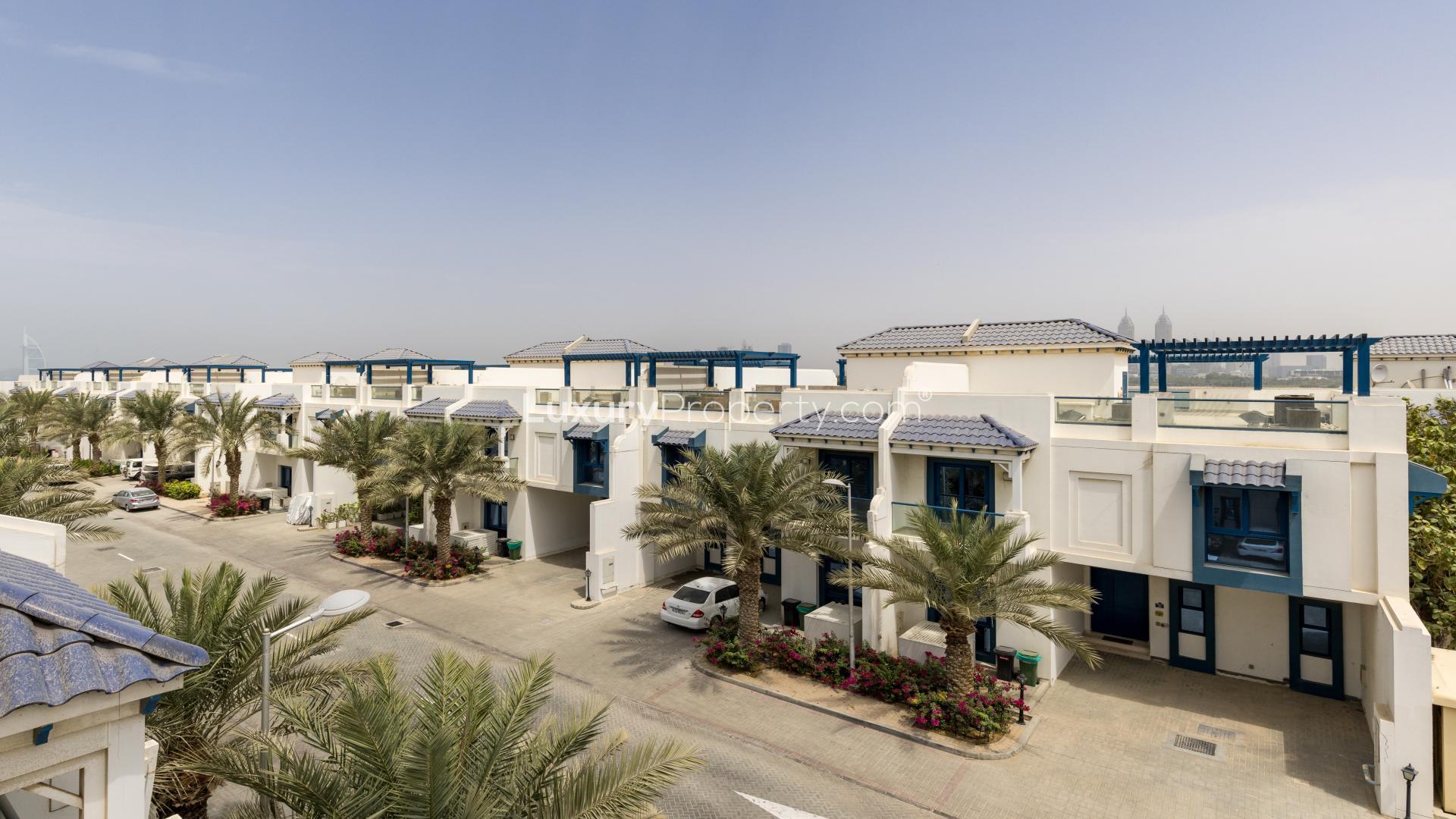 Beachfront villa exterior in Palma Residences