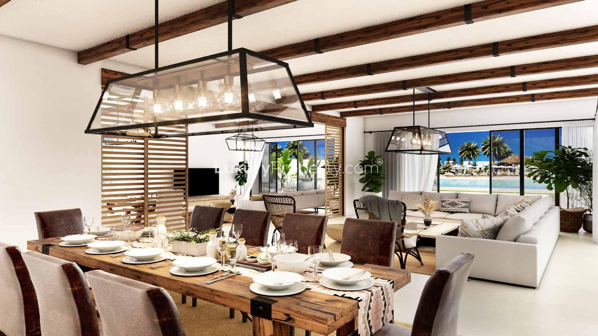 Waterfront 5-bed villa with pool and garden in Costa Brava, Damac Lagoons