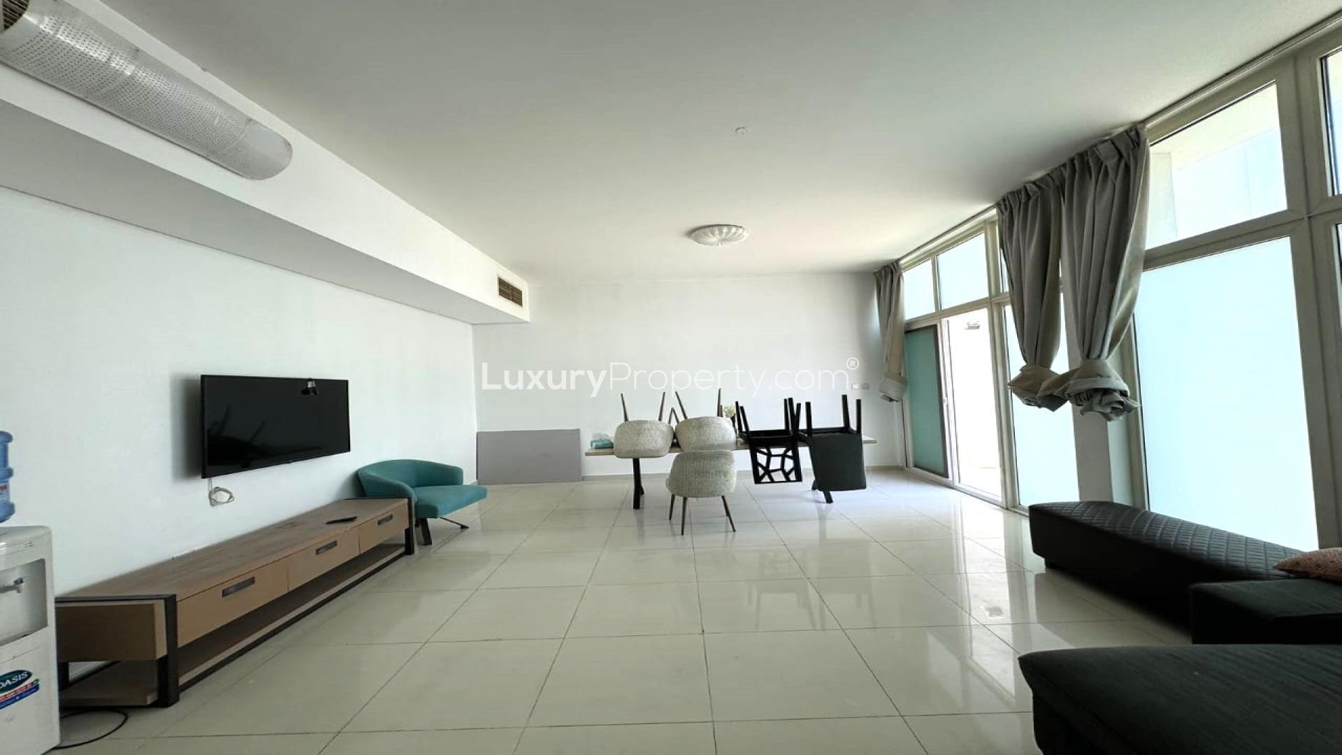 Modern 5-bedroom townhouse exterior in The Roots, Damac Hills 2, for sale