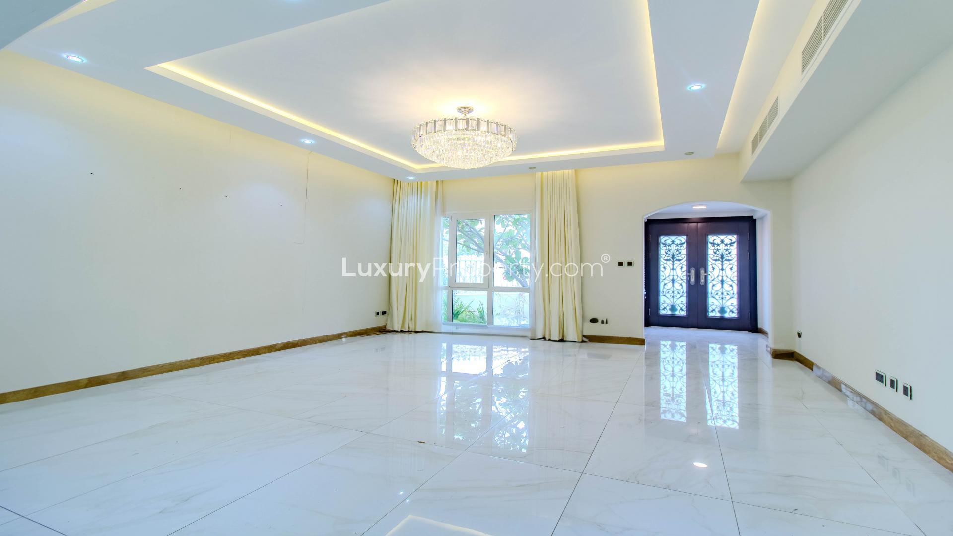 Upgraded villa with private pool and garden in Meadows community for rent