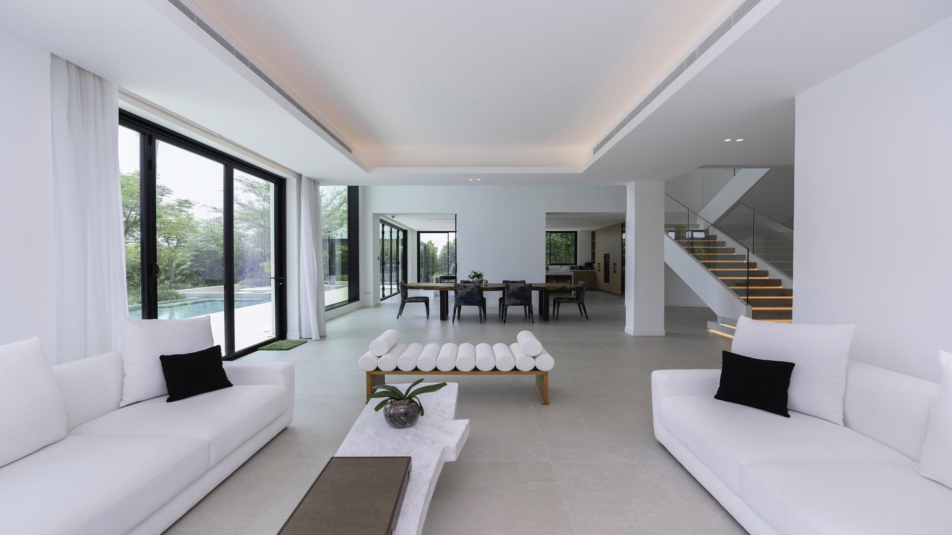 Lake-facing villa with pool and modern design in Jumeirah Islands, Mediterranean Clusters