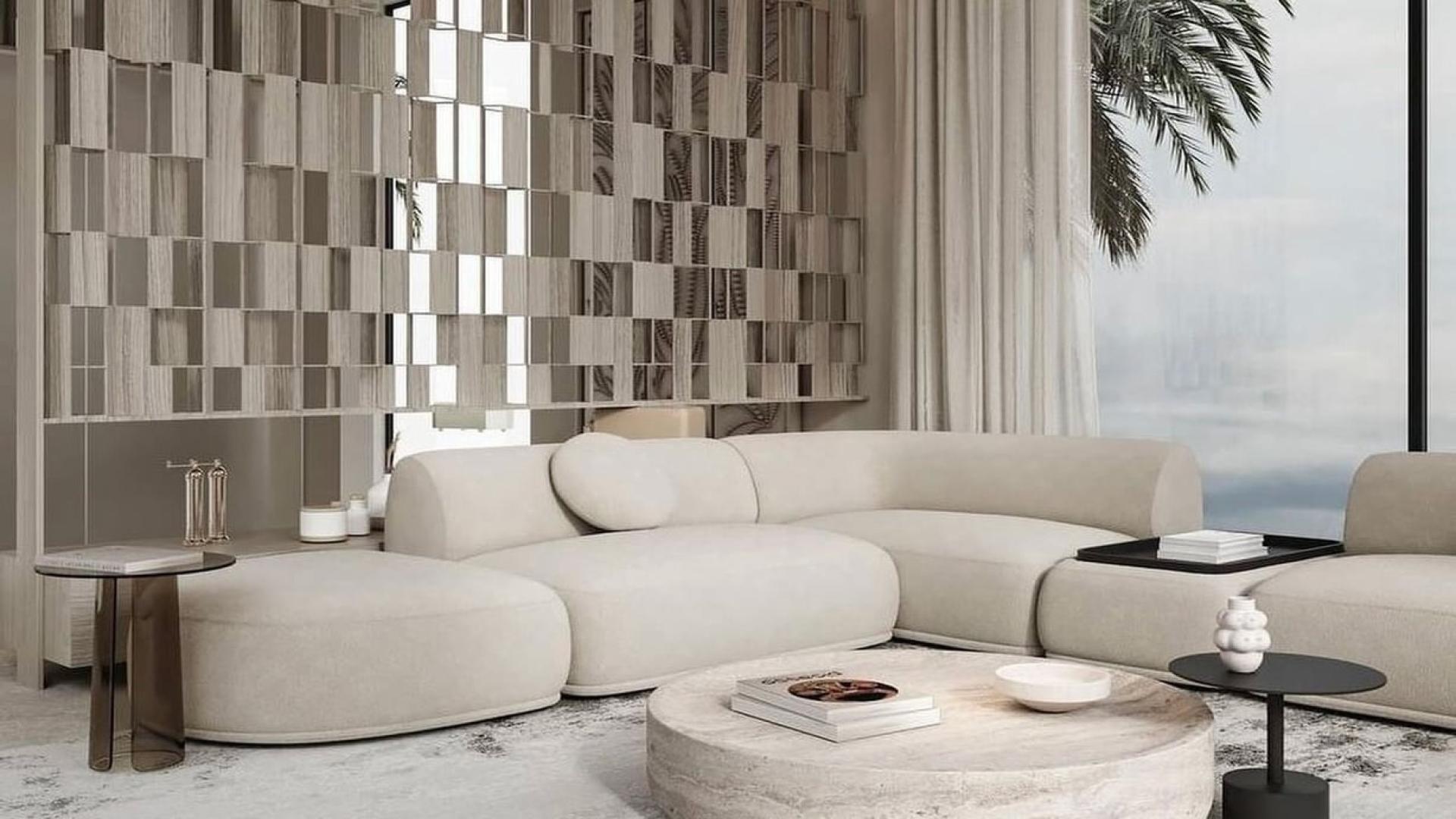 Luxurious villa with private pool and modern outdoor seating in Jumeirah Islands