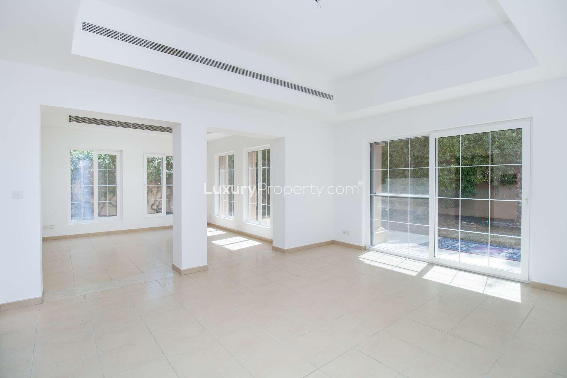 Spacious 5-bedroom C1 villa exterior in Alvorada, Arabian Ranches, available for rent