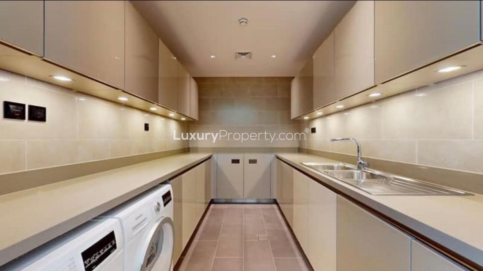 Spacious villa interior with large windows in Sobha Hartland, Mohammed Bin Rashid City