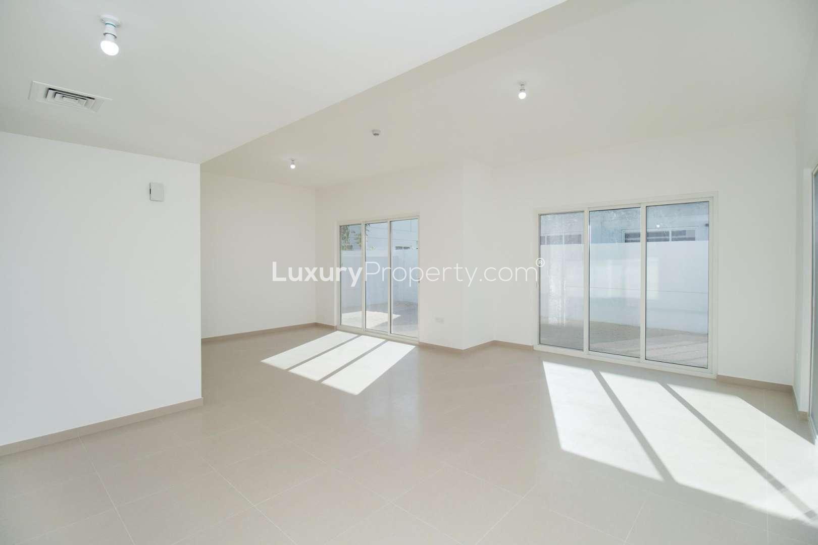 Interior view of 5-bedroom villa in Arabella 3, featuring elegant staircase and spacious room