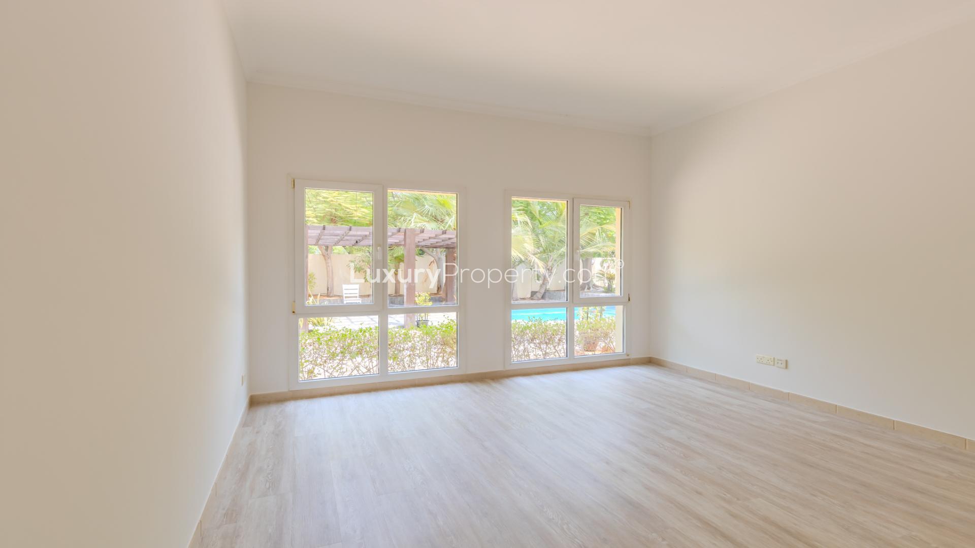 Modern kitchen in elegant five-bedroom villa, Meadows 6, available for rent