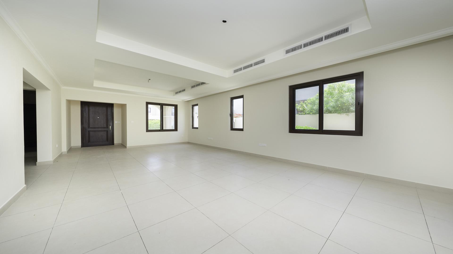Spacious living room in 5-bedroom villa, Lila, Arabian Ranches 2, available for rent