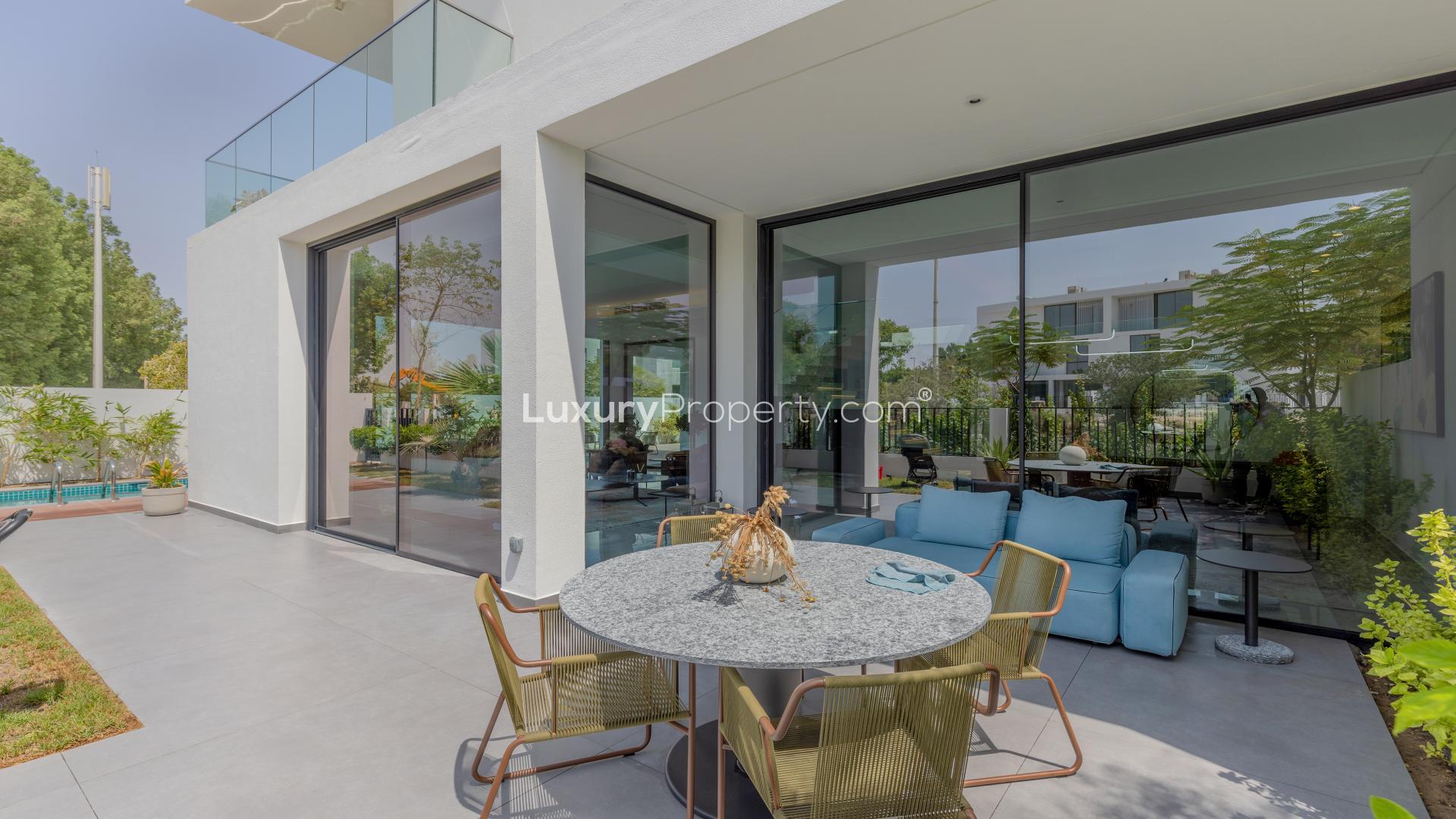 Luxurious villa with private pool in Al Barari, Chorisia 1, available for rent