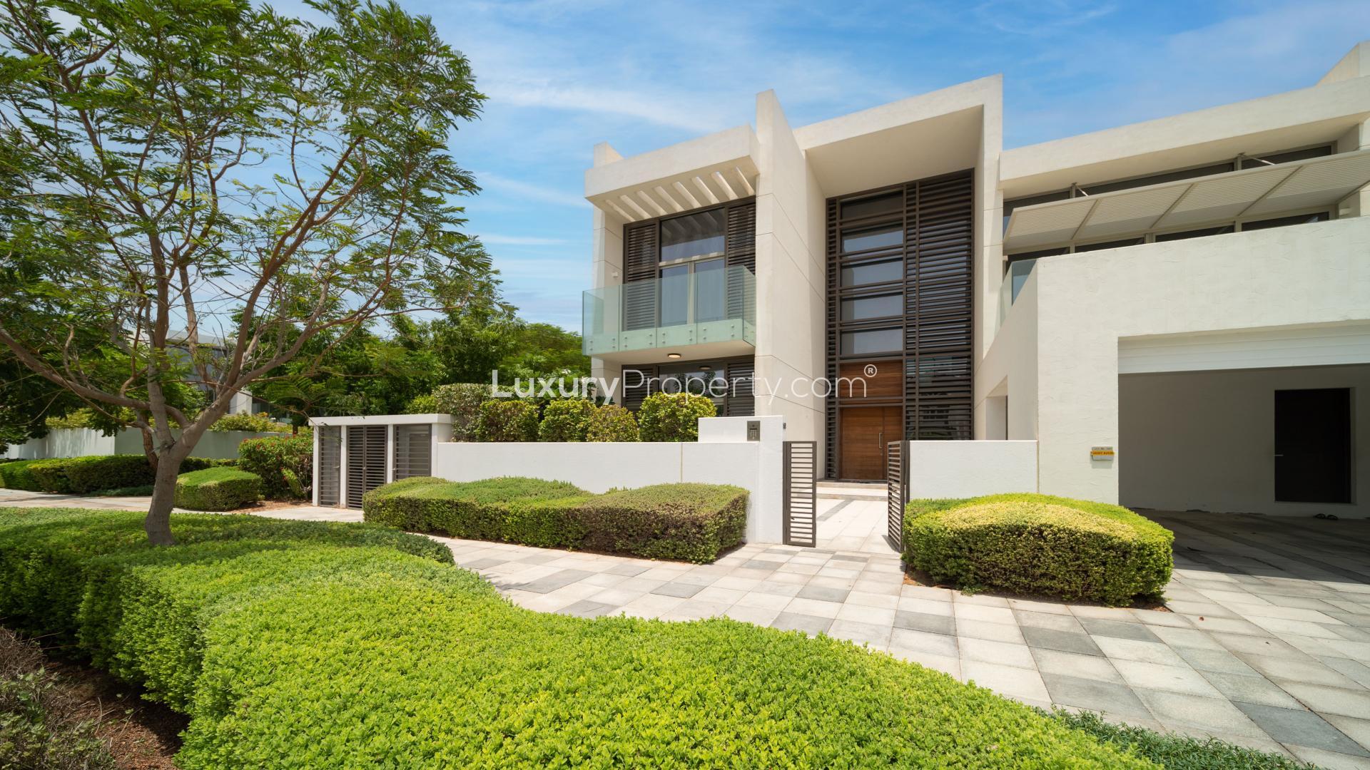 Contemporary villa living room in District One, featuring elegant decor and spacious seating area