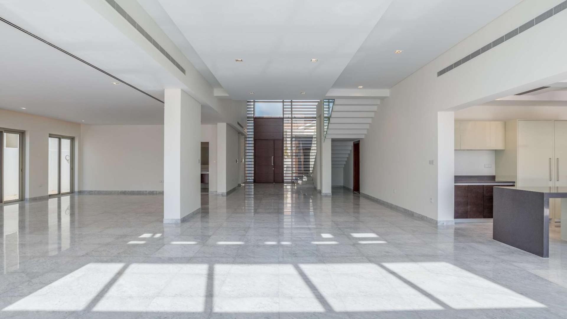 Spacious 5-bedroom villa exterior in District One Villas, MBR City, available for rent