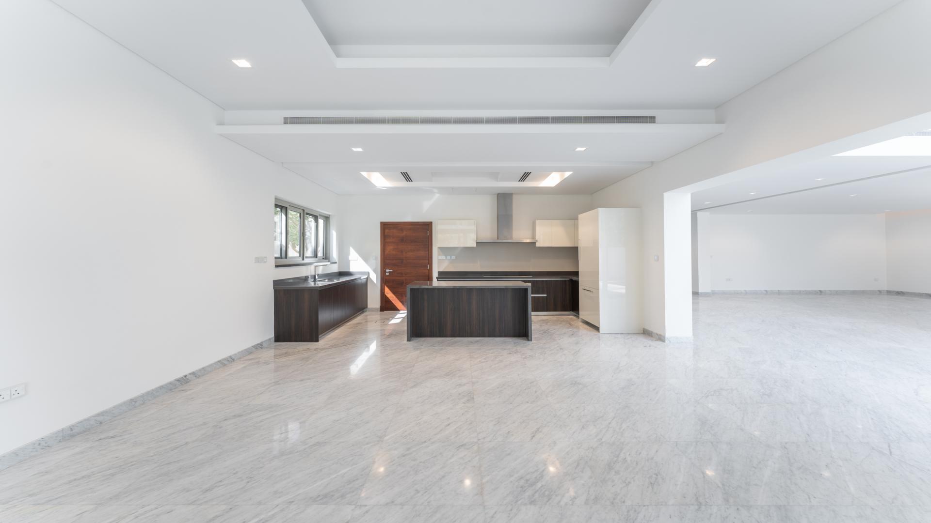 Upgraded villa balcony view with pool in District One, Mohammed Bin Rashid City