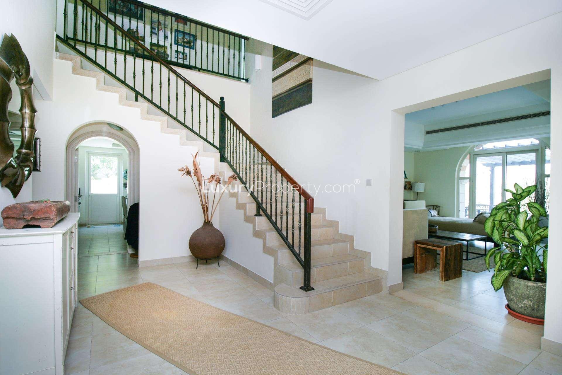 Bright kitchen and dining area in 5-bedroom villa, Victory Heights, Dubai Sports City