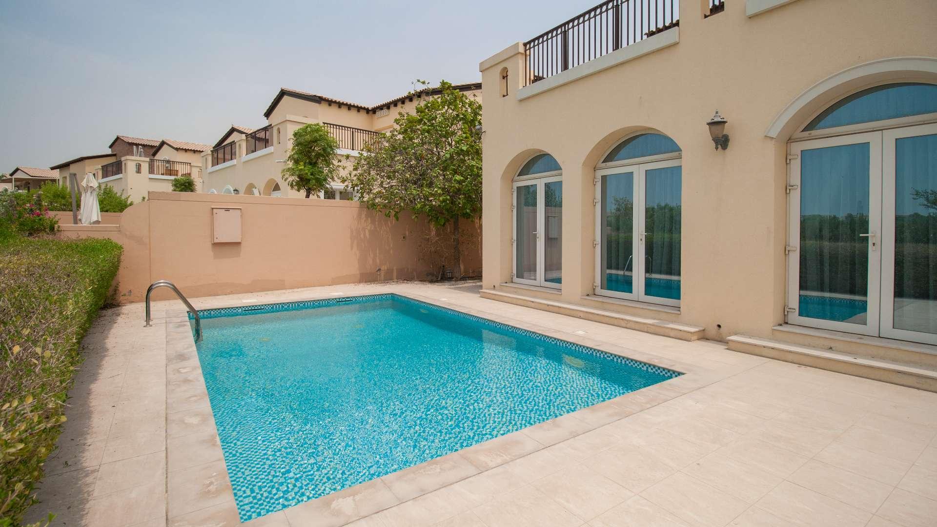 Beautiful upgraded 5-bedroom villa with golf course view in Jumeirah Golf Estates, Fire community