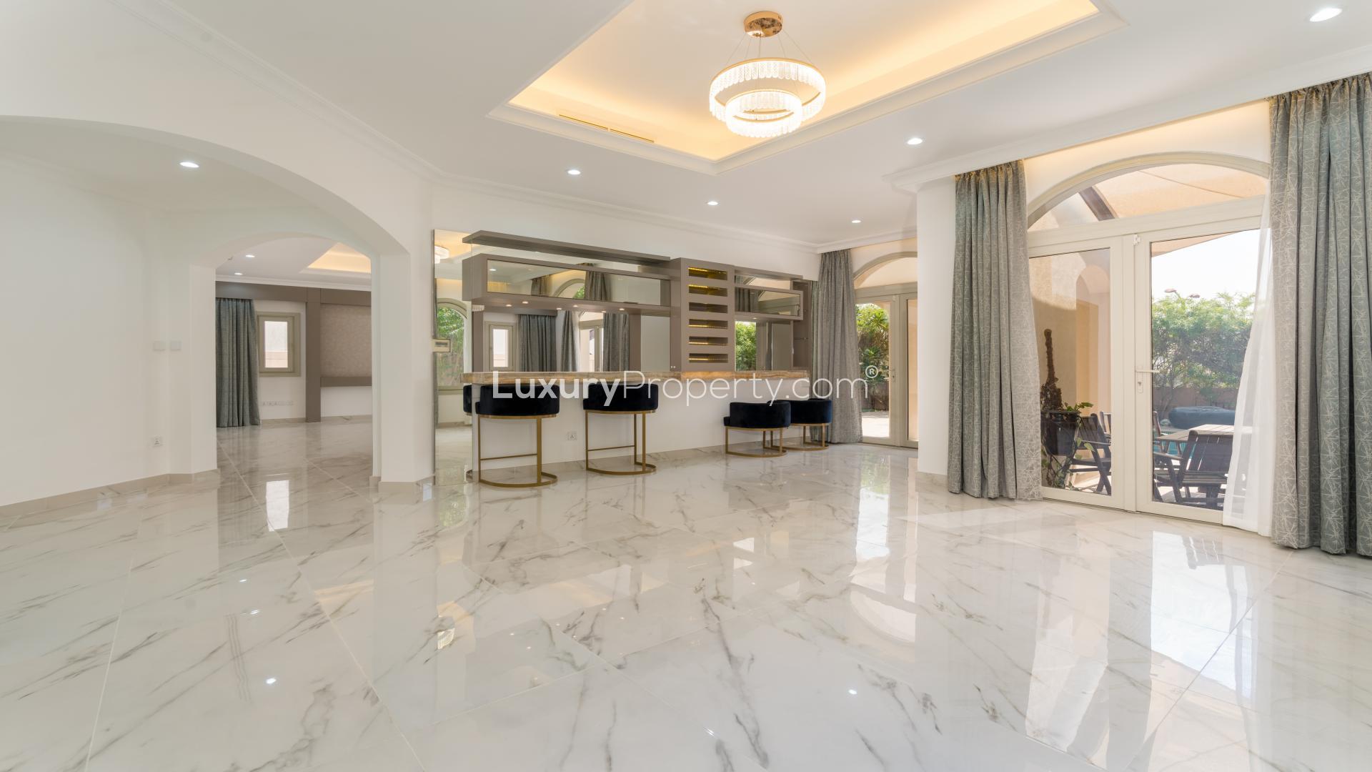 Fully renovated Sienna Lakes villa with pool in Jumeirah Golf Estates, Fire community