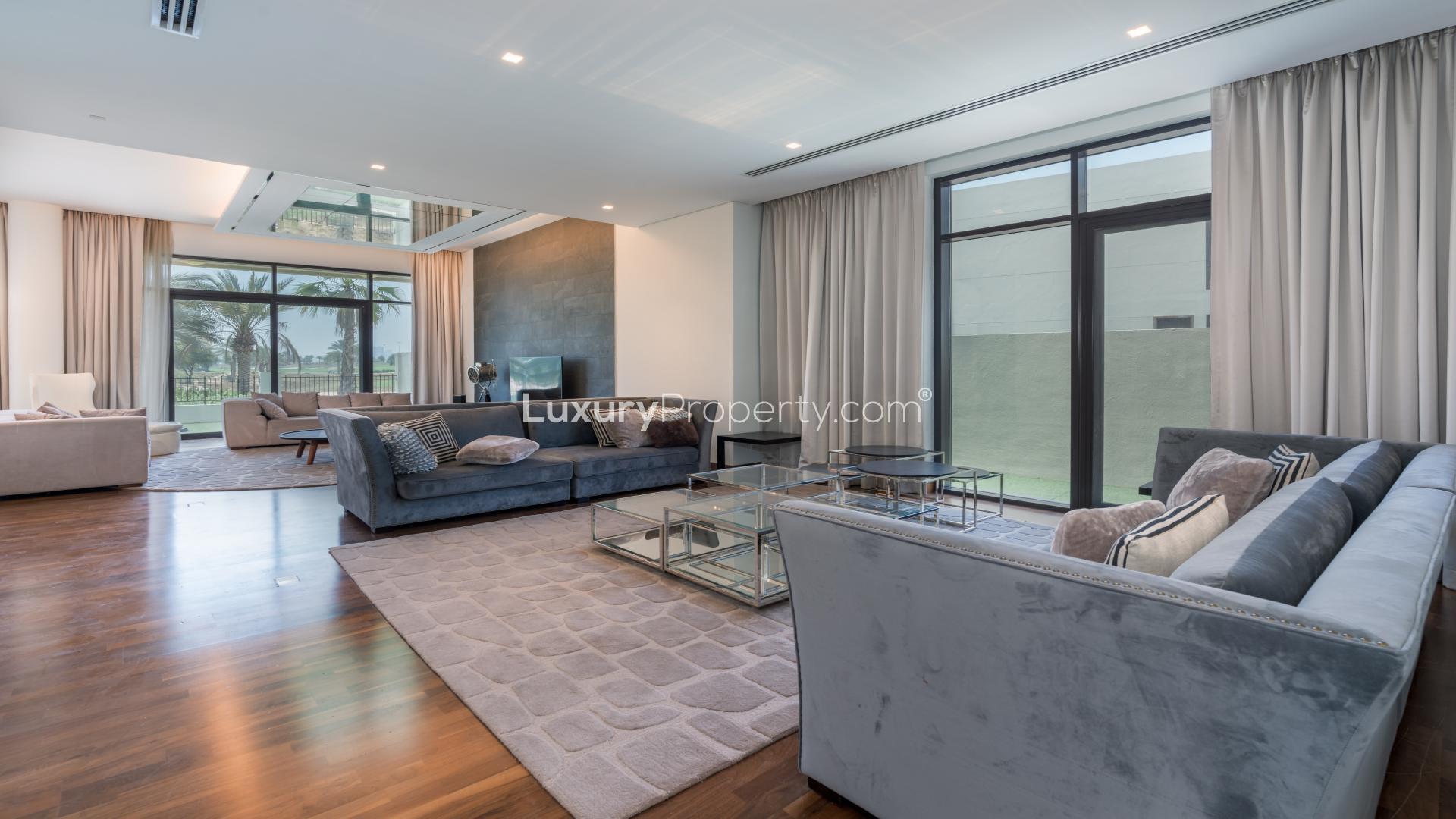 Spacious living and dining area in luxury 5-bedroom villa, Flora, Damac Hills