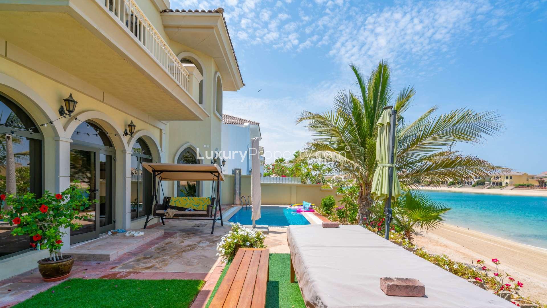 Stunning 5-bedroom villa exterior, Garden Homes, Palm Jumeirah, available for rent