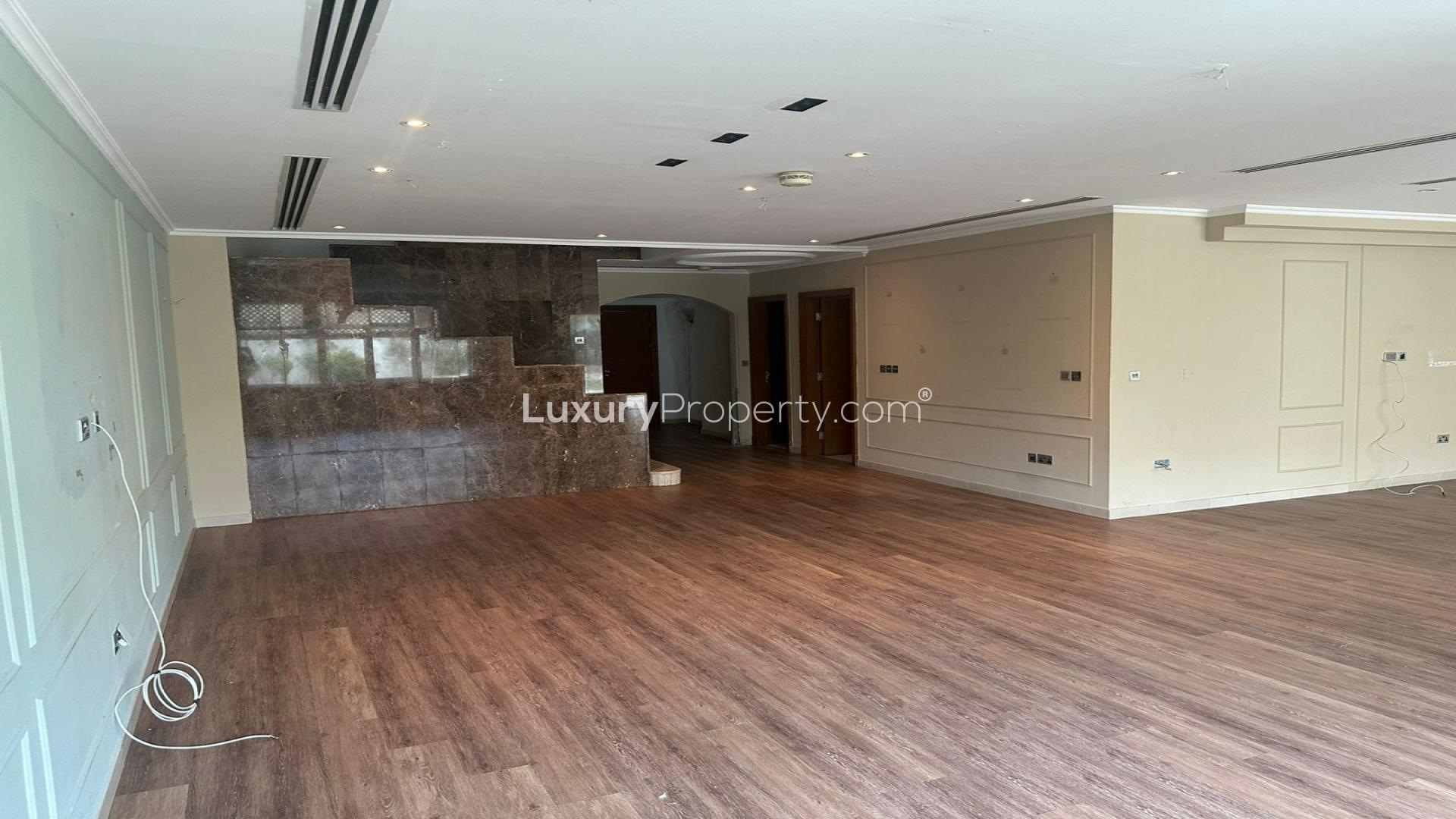 Spacious living room in 5-bedroom villa, Legacy Jumeirah Park, available for rent