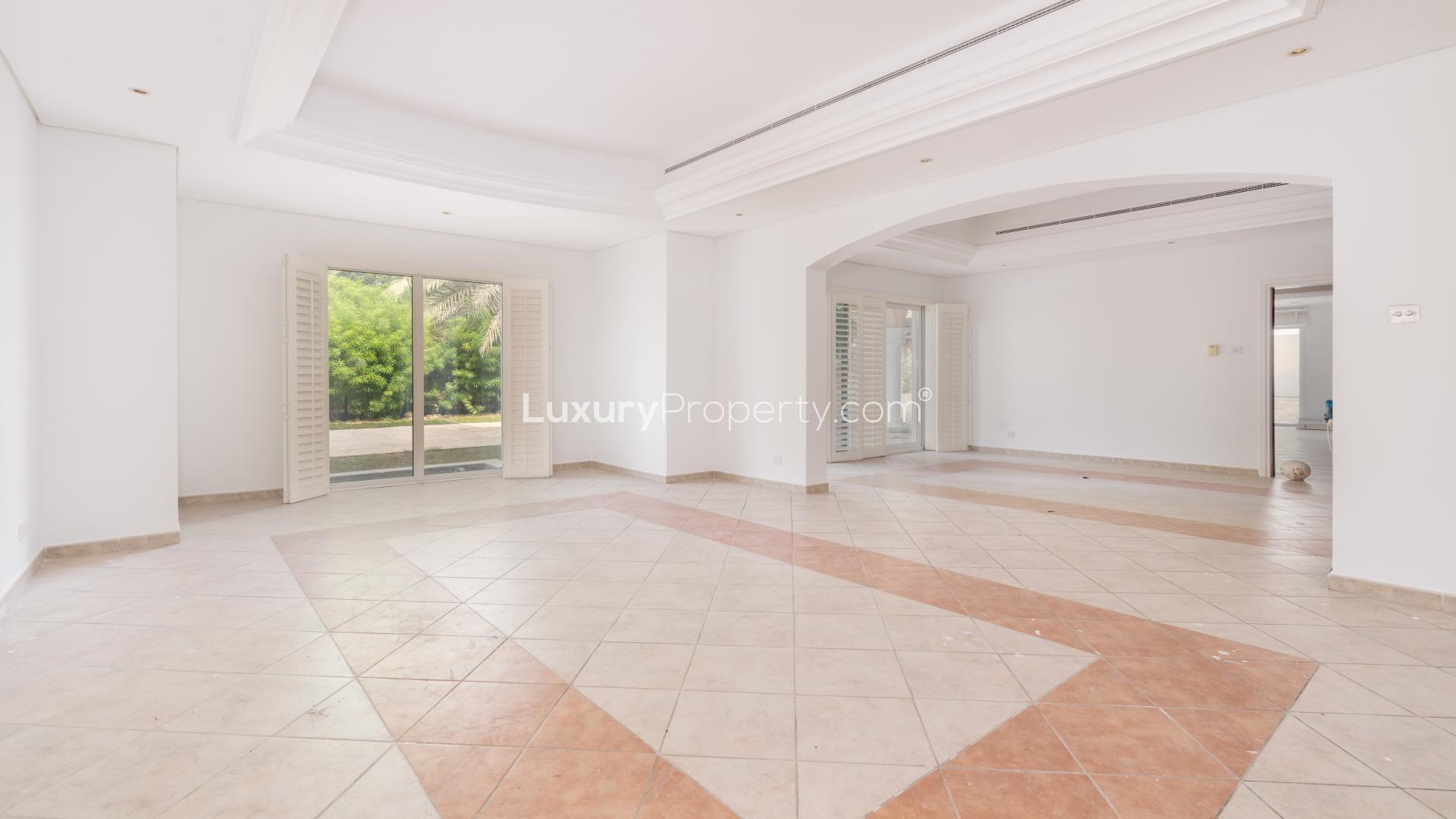 Spacious living area in park-facing villa, Green Community West, available for rent