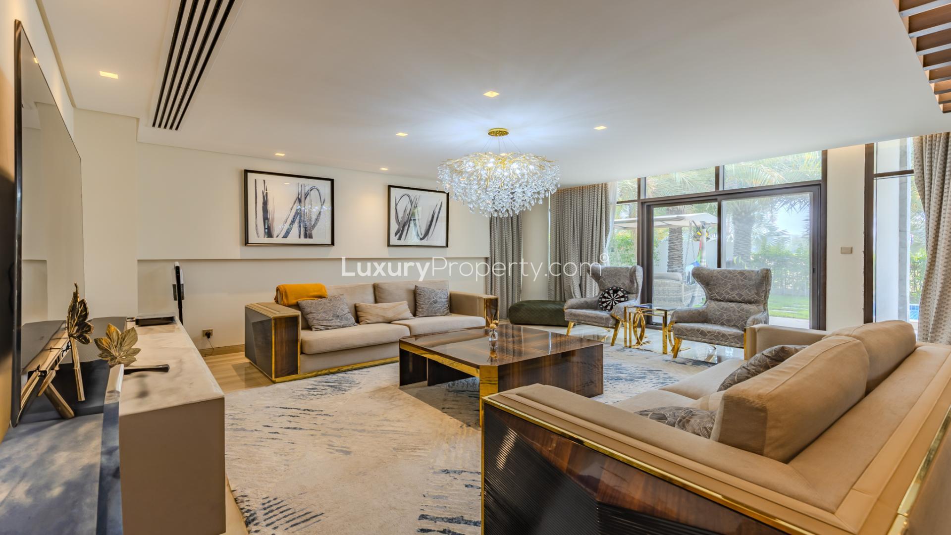 Luxury 5-bed villa with pool and garden in Trevi, Damac Hills for rent