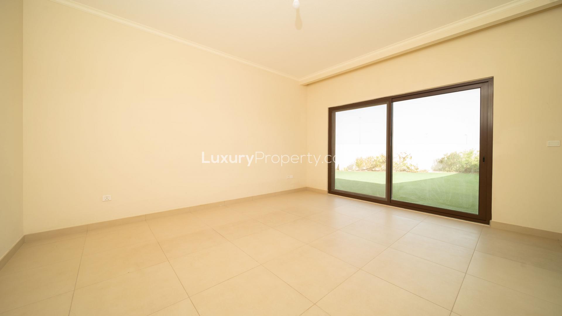 Five bedroom villa exterior with landscaped garden in Arabian Ranches 2, Lila community