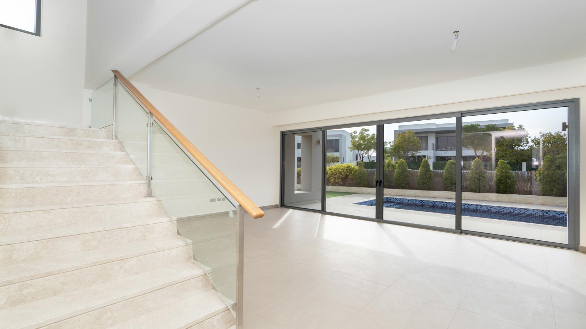 Upgraded single-row villa for rent in Sidra Villas, Dubai Hills Estate, exterior view