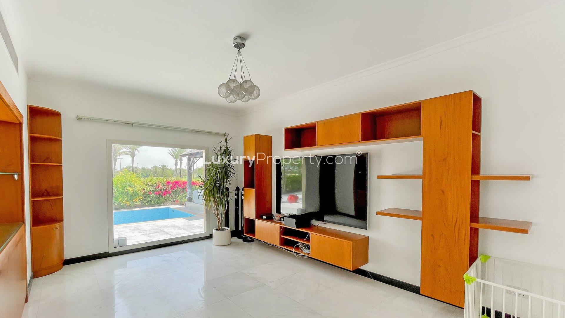 Upgraded Meadows 4 villa with pool, patio, and garden, golf course-facing, for rent