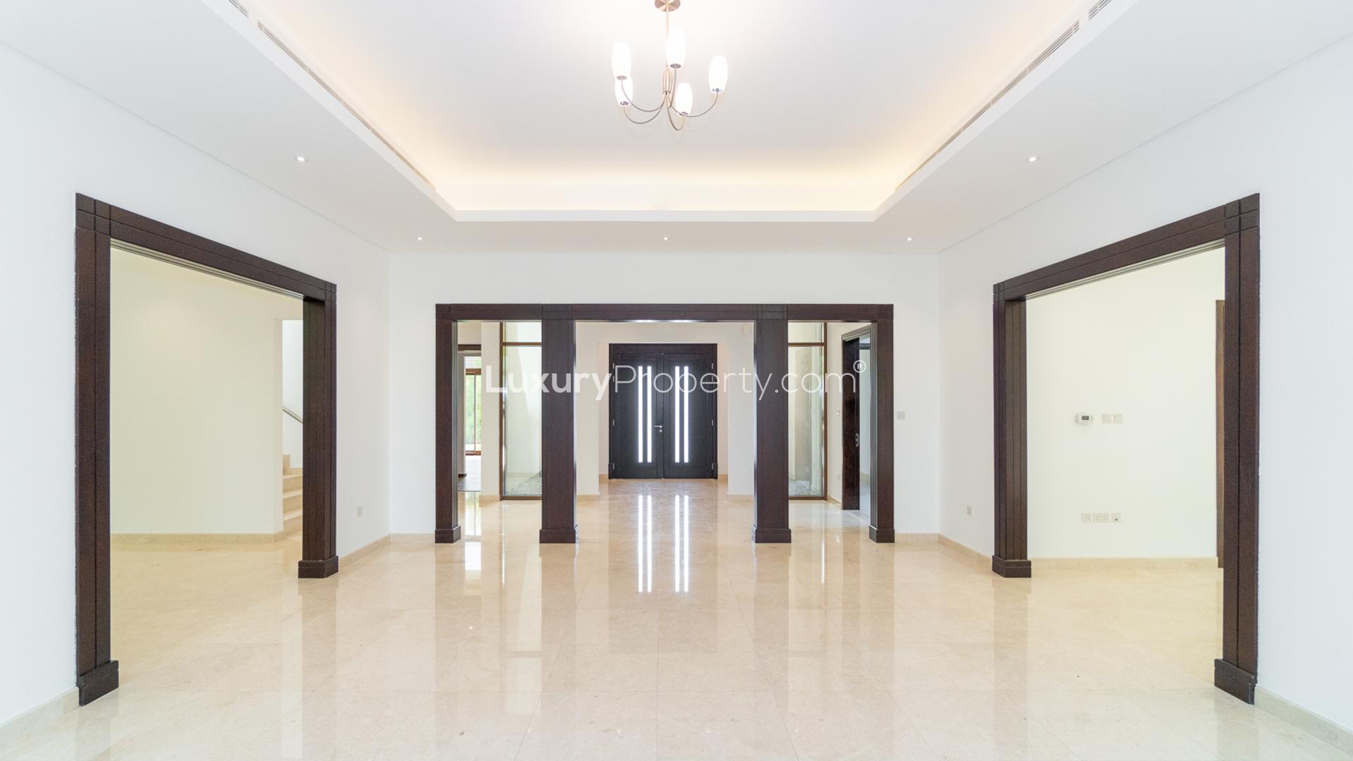 Luxurious open-plan interior of Meydan villa with elegant finishes and spacious layout