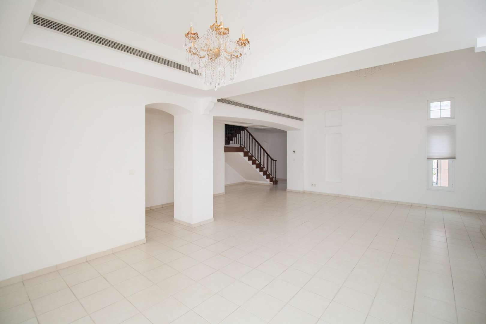 Spacious living room in 5-bedroom villa, Mirador La Coleccion, Arabian Ranches for rent