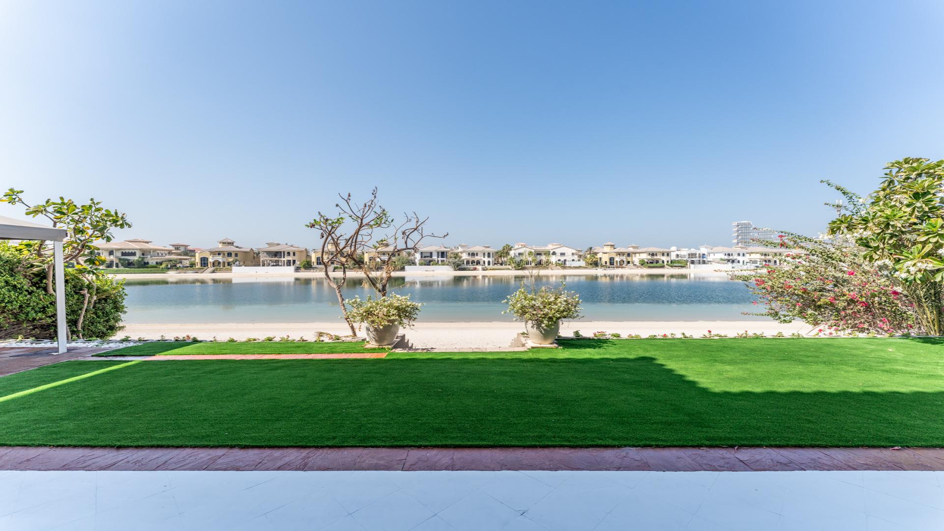 Luxurious Mediterranean villa interior with marble floors and sea views, Palm Jumeirah