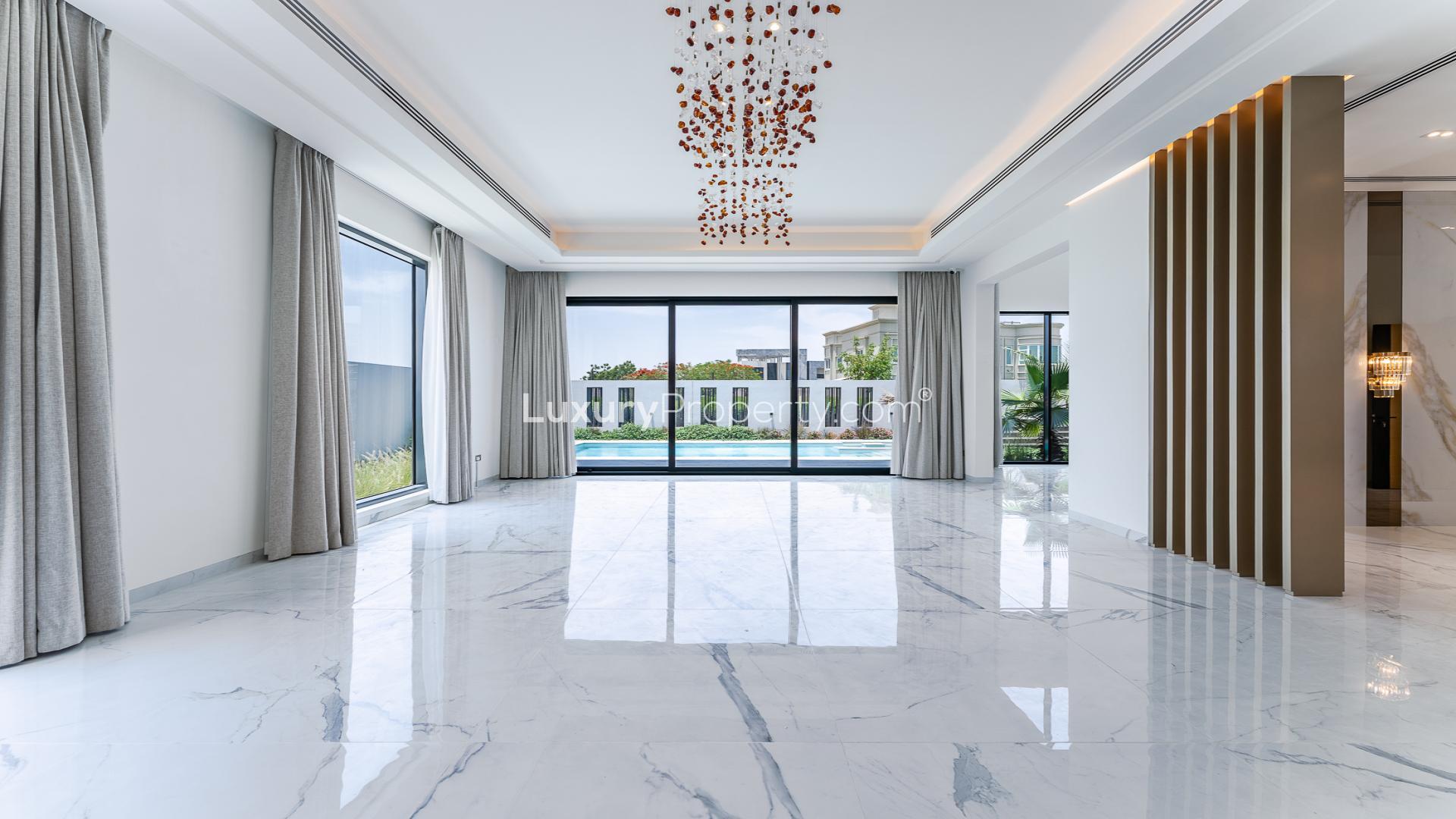 Custom-built 5-bedroom villa with pool in Dubai Hills Estate, available for rent