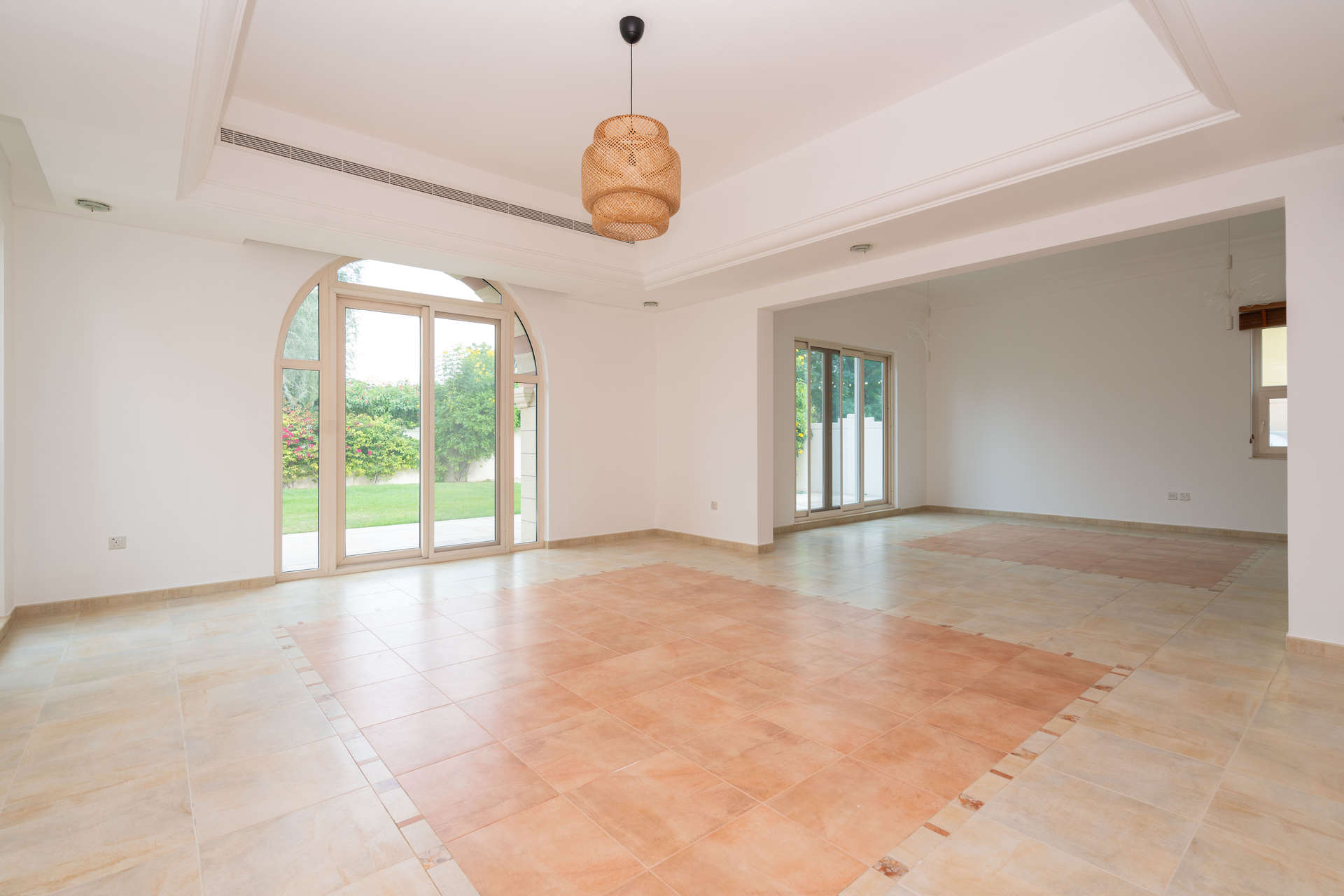 Exterior view of 5-bedroom villa for rent in Victory Heights, Dubai Sports City