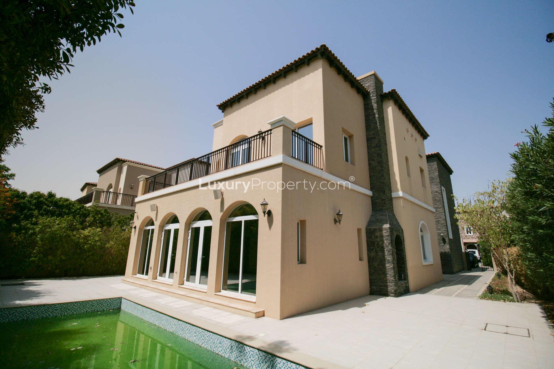 N/A,5-bedroom villa with pool in Olive Point, Jumeirah Golf Estates, available for rent