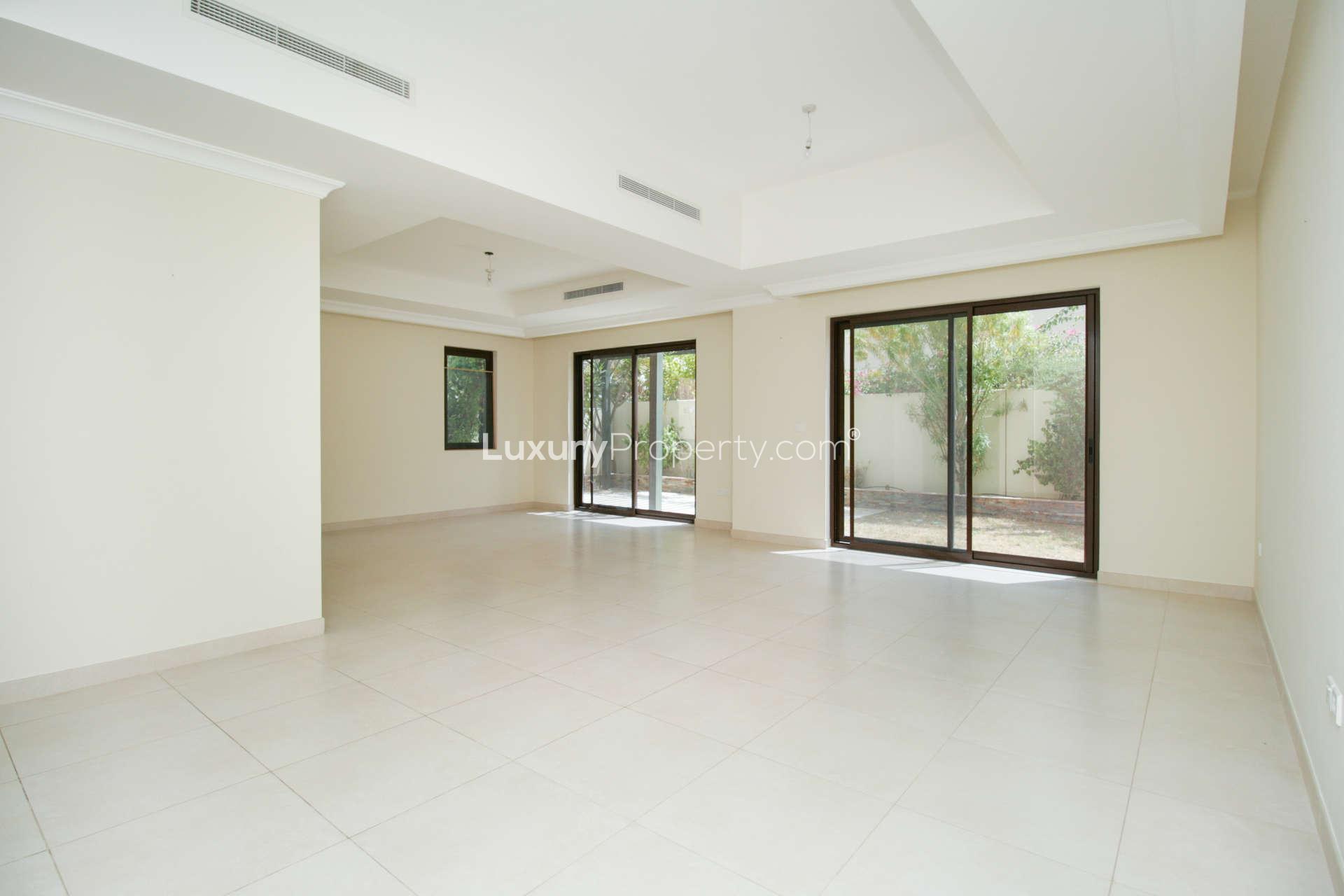 Front view of spacious 5-bedroom villa for rent in Palma, Arabian Ranches 2