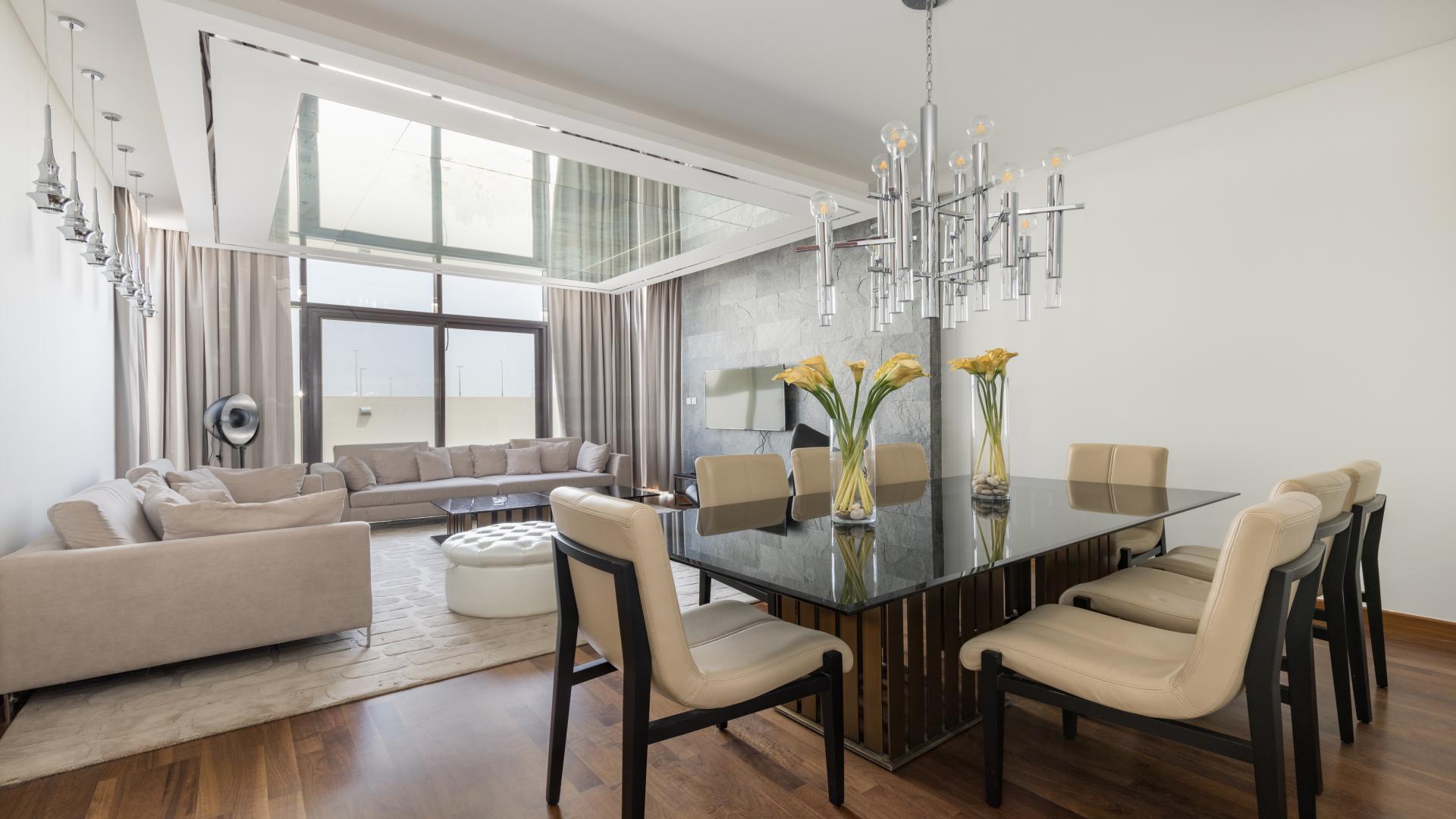 Furnished corner villa with modern design in Picadilly Green, Damac Hills for rent