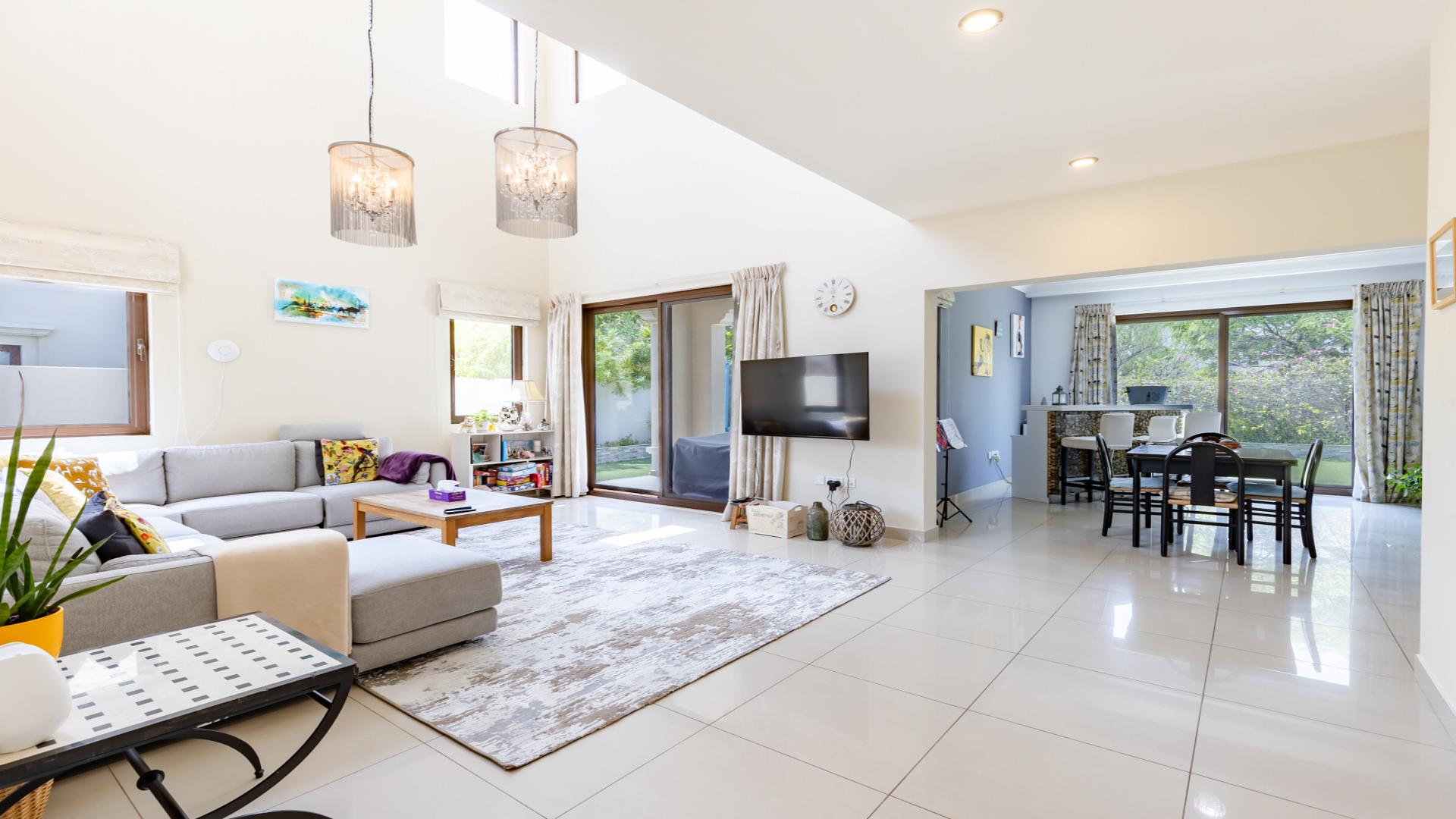 Stunning 5-bedroom villa exterior with garden in Arabian Ranches 2, Rosa community