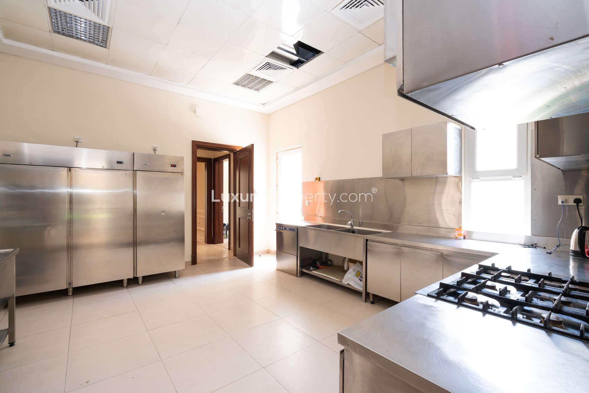 Exquisite Mediterranean villa with large pool and garden in Emirates Hills, Sector E