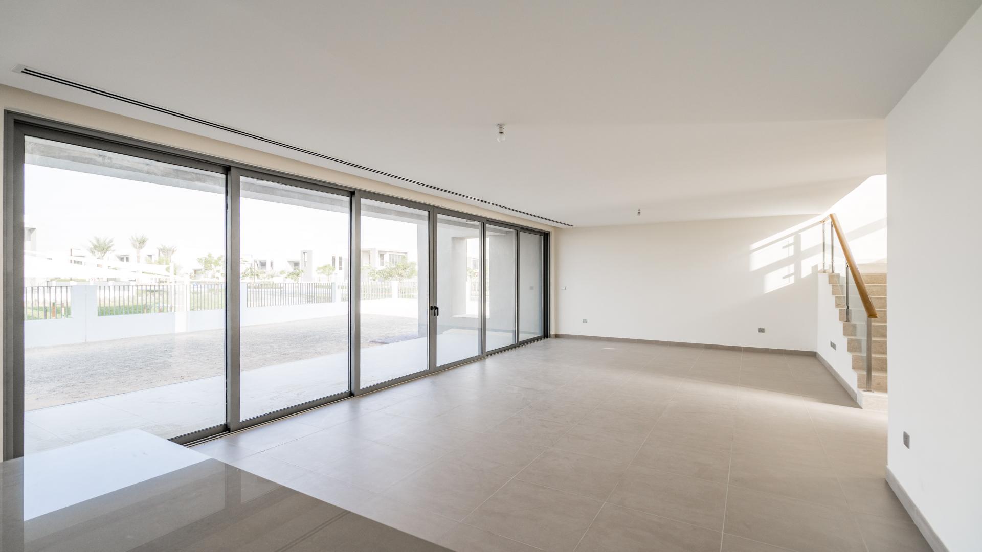 N/A,Spacious living area with large windows in modern villa, Sidra Villas, Dubai Hills Estate