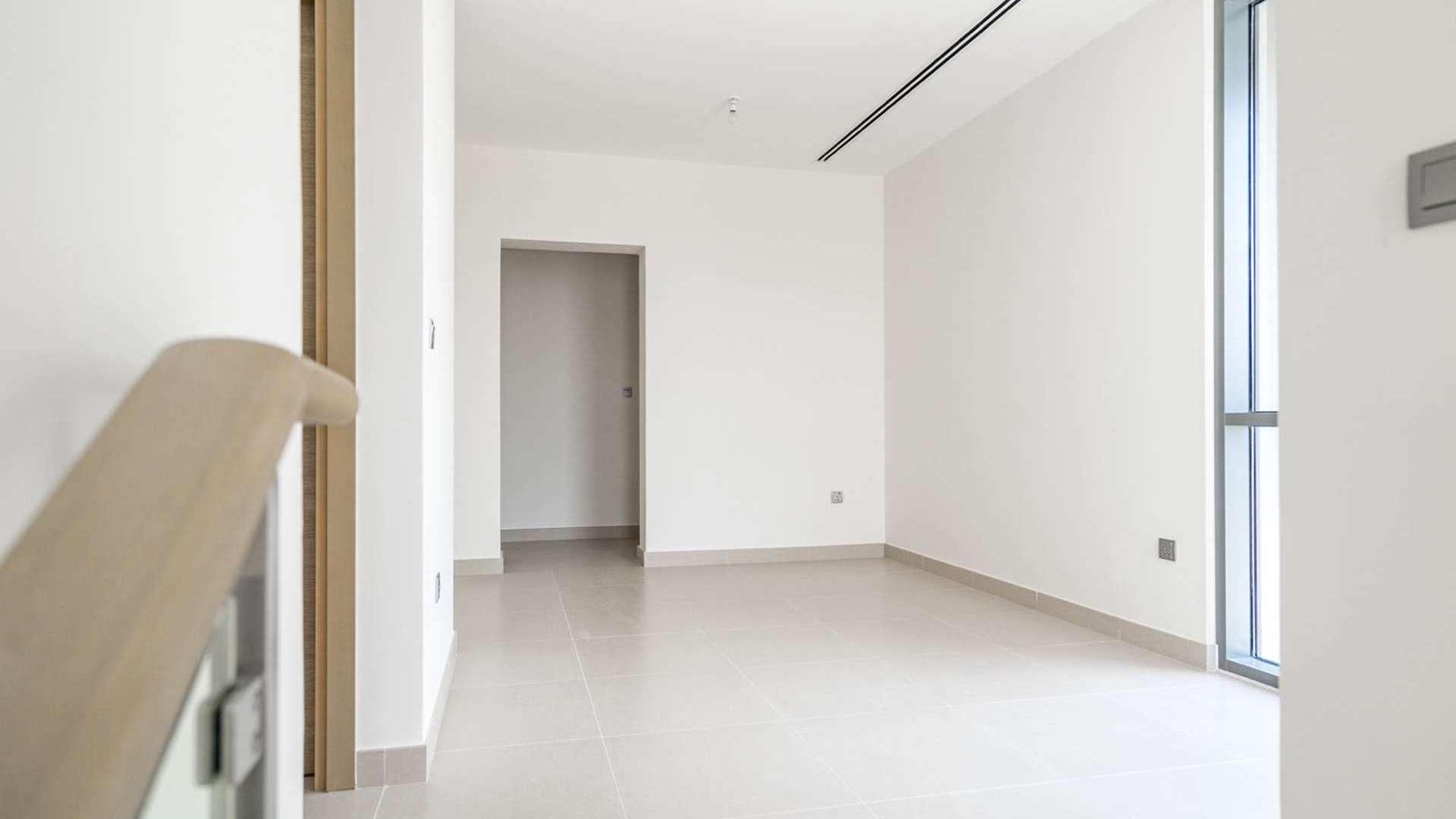 Empty hallway in 5-bedroom villa, Sidra I, Dubai Hills Estate, with modern design and lighting